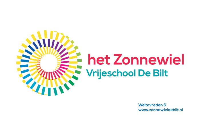 Logo Het Zonnewiel, een vrijeschool in de Bilt