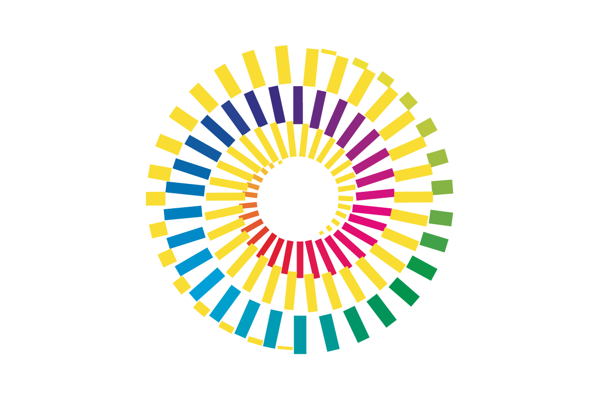 symbool-zonnewiel Het symbool van Het Zonnewiel, twee in elkaar draaiende spiralen